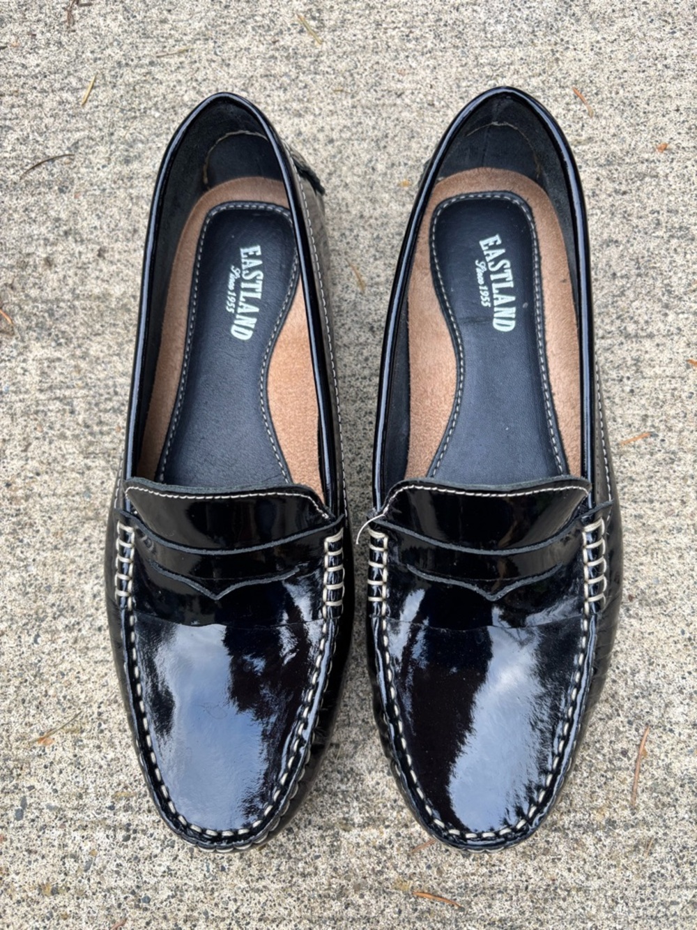 Eastland Patricia Black Leather Loafers Women’s Size 8M Slip-On Comfort Shoes